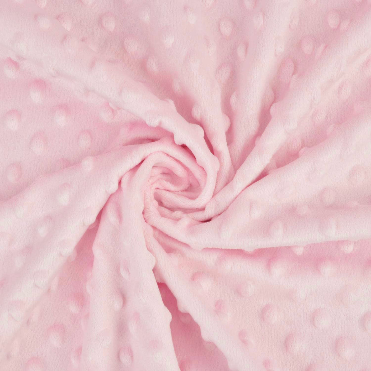 Heavenly Soft Chenille Security Blanket (14" x 14"), 2-Layer Design with Minky Dot & Silky Satin, Pink, for Boys and Girls