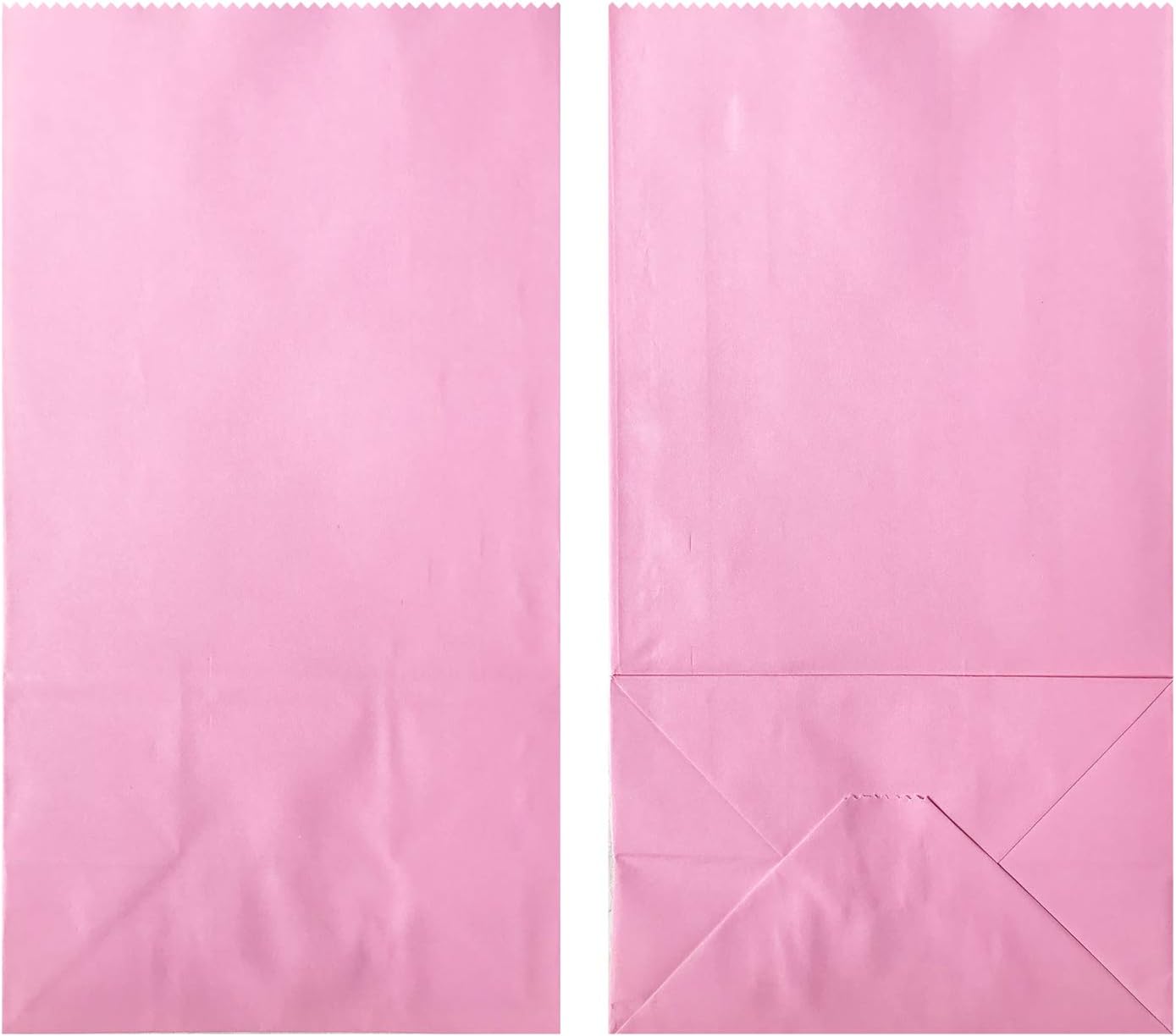 Self stand Party Favor Paper Bags for Party Celebration Treated Paper Bags 5.10X3.10X9.4 inches(24 CT)… (Pink)