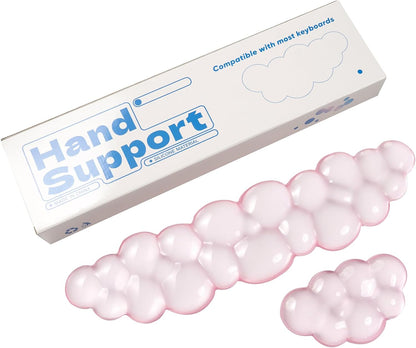 Gel Keyboard and Mouse Wrist Rest, Cloud Wrist Pad for Computer Keyboard