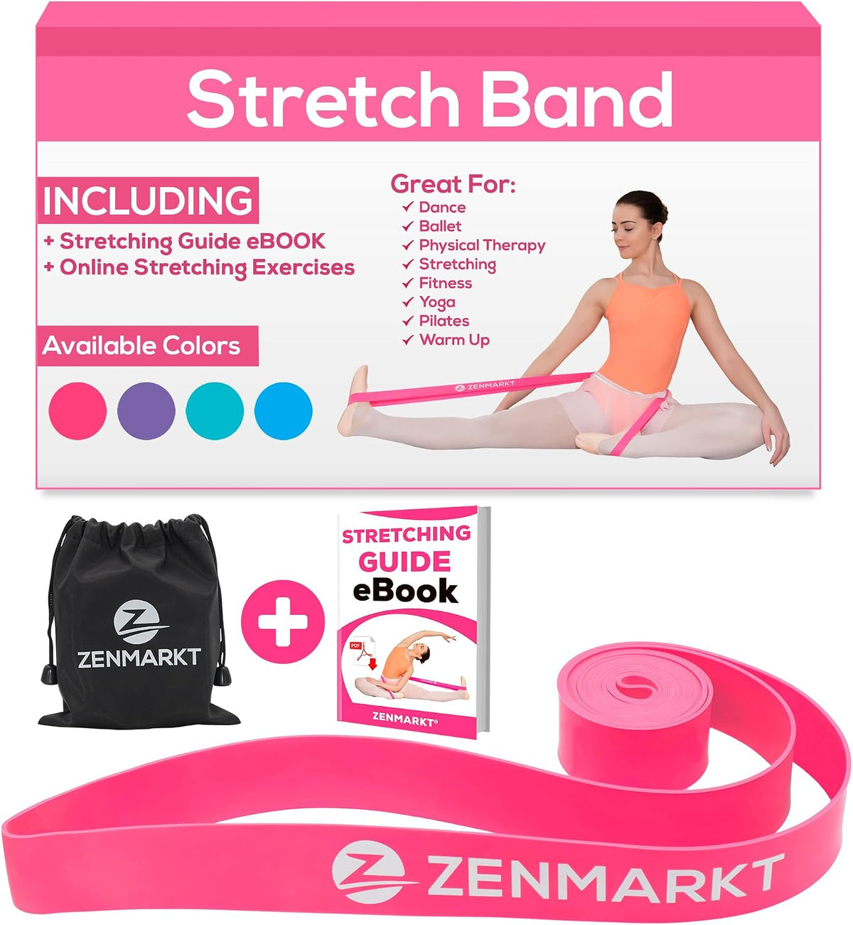 Ballet Stretch Bands for Flexibility, Strength and Dance Training