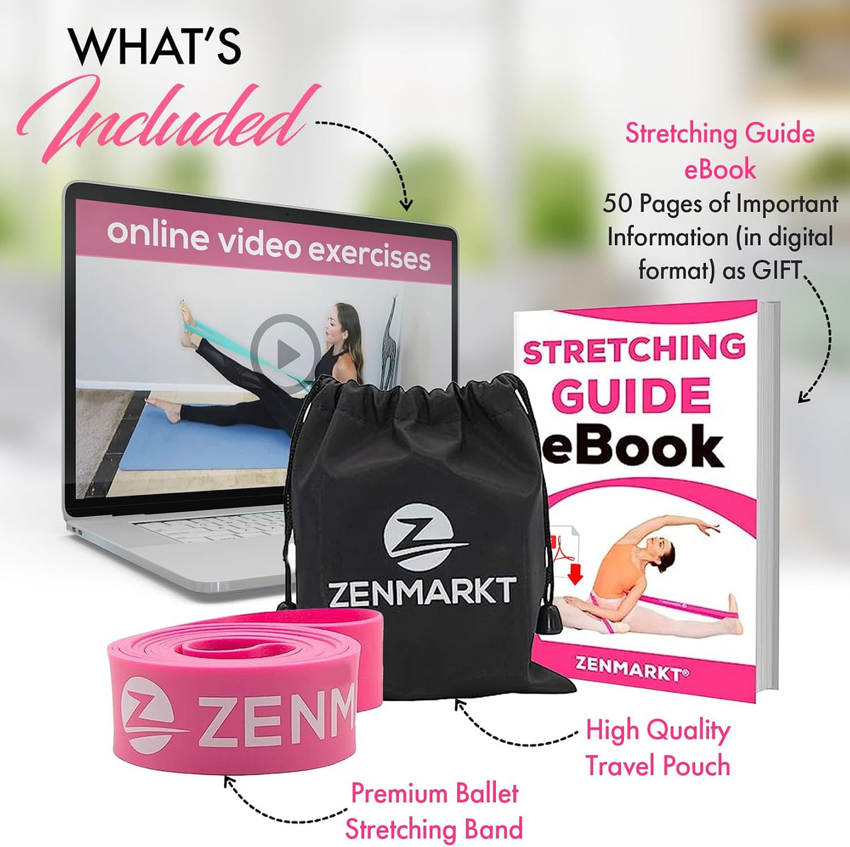 Ballet Stretch Bands for Flexibility, Strength and Dance Training