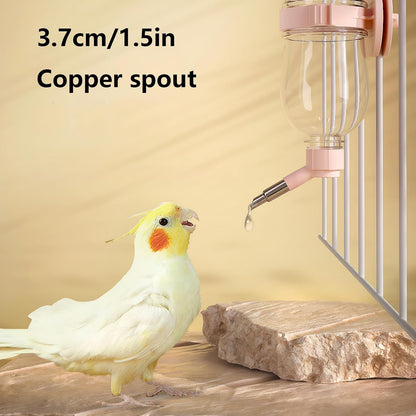 Pink 17oz/500ml No Drip Guinea Pig & Rabbit Water Bottle