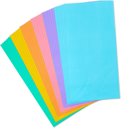 Pastel Party Favor Bags, 30-Pack (Blue, Purple, Pink, Orange)