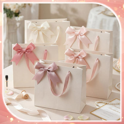 Riceshoot 100 Pcs Twist Bows, 3.5 Inch Pre-Tied Satin Ribbon