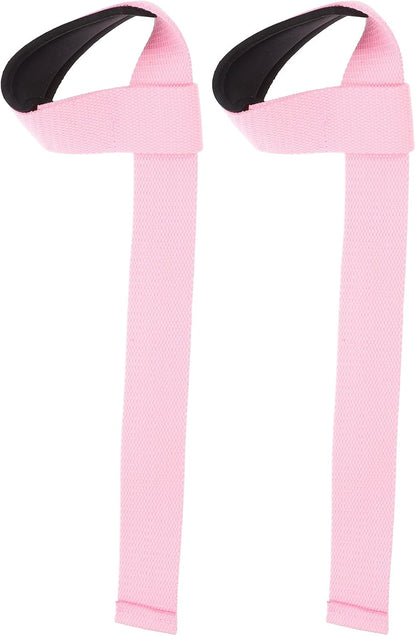2pcs Pink Wrist Support Wraps for Weightlifting and Fitness Training, Anti-slip Workout Wrist Straps with Sturdy Fabric for Women’s Gym and Strength Exercises