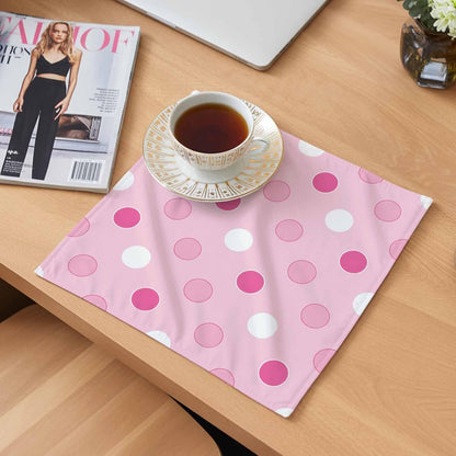 Pastel Pink Polka Dots Cloth Napkins Set of 4 Modern Minimalist Geometric Circles Spots Napkins Cloth Washable Reusable Soft Napkin for Birthday Party Wedding Dining Table Decorations 20x20 Inch