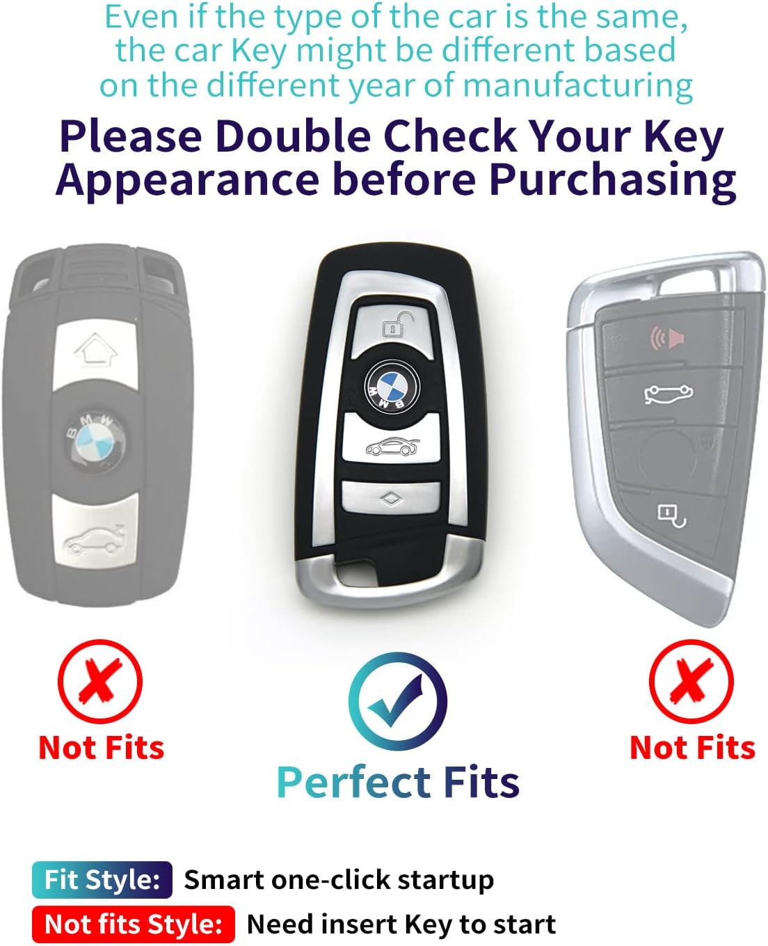 Creativity For BMW X5 Key cover and Key chain accessories (Pink set)