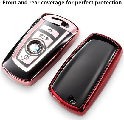 Creativity For BMW X5 Key cover and Key chain accessories (Pink set)