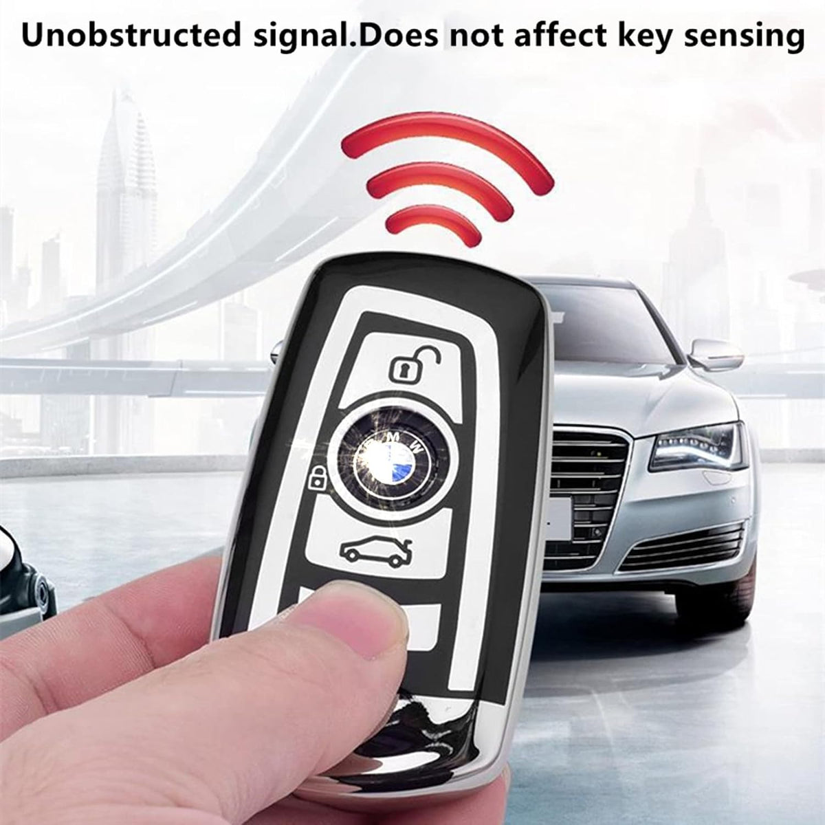 Creativity For BMW X5 Key cover and Key chain accessories (Pink set)