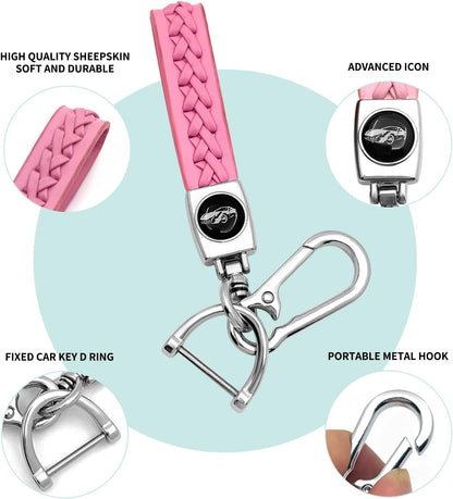 Creativity For BMW X5 Key cover and Key chain accessories (Pink set)