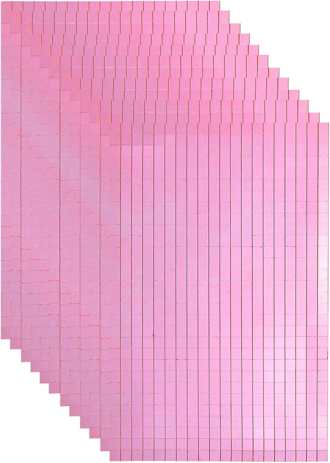 10800 PCS Glass Mirrors Disco Ball Tiles Self-Adhesive Pink Mirror Mosaic Tiles 5 x 5mm for Disco Ball, DIY Craft, KTV Decoration 18 Sheet