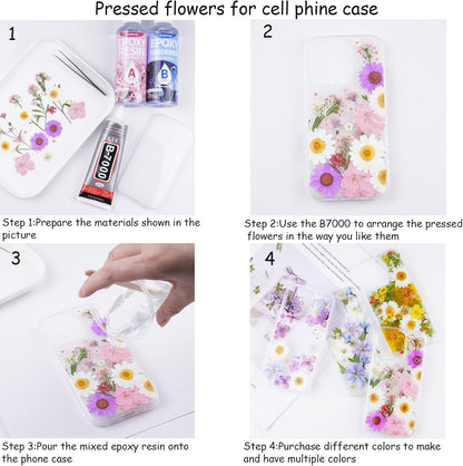 60Pcs Cherry Blossom Dried Pressed Flowers for Crafts, Edible Flowers for Cake Decorating,Resin Molds,Bookmark,Jewelry Molds,Candle Making Supplies,Soap,Frame(Pink)