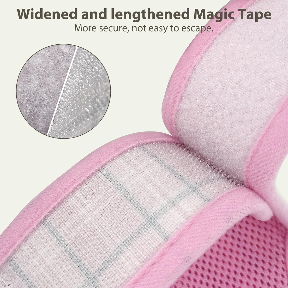 AIITLE Plaid Breathable Rabbit Harness and Leash Set Escape Proof, Pink M