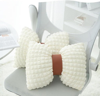 2 Pcs Bow Shaped Throw Pillow Bowknot Cushion Bow Lumbar Pillow Home Decorative Throw Pillows for Bed Couch Living Room Decor