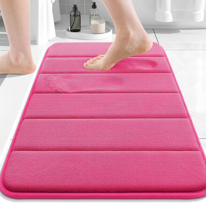 Memory Foam Bath Mat 24 x 16, Ultra Soft Absorbent Bathroom Rugs