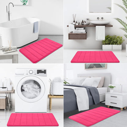 Memory Foam Bath Mat 24 x 16, Ultra Soft Absorbent Bathroom Rugs