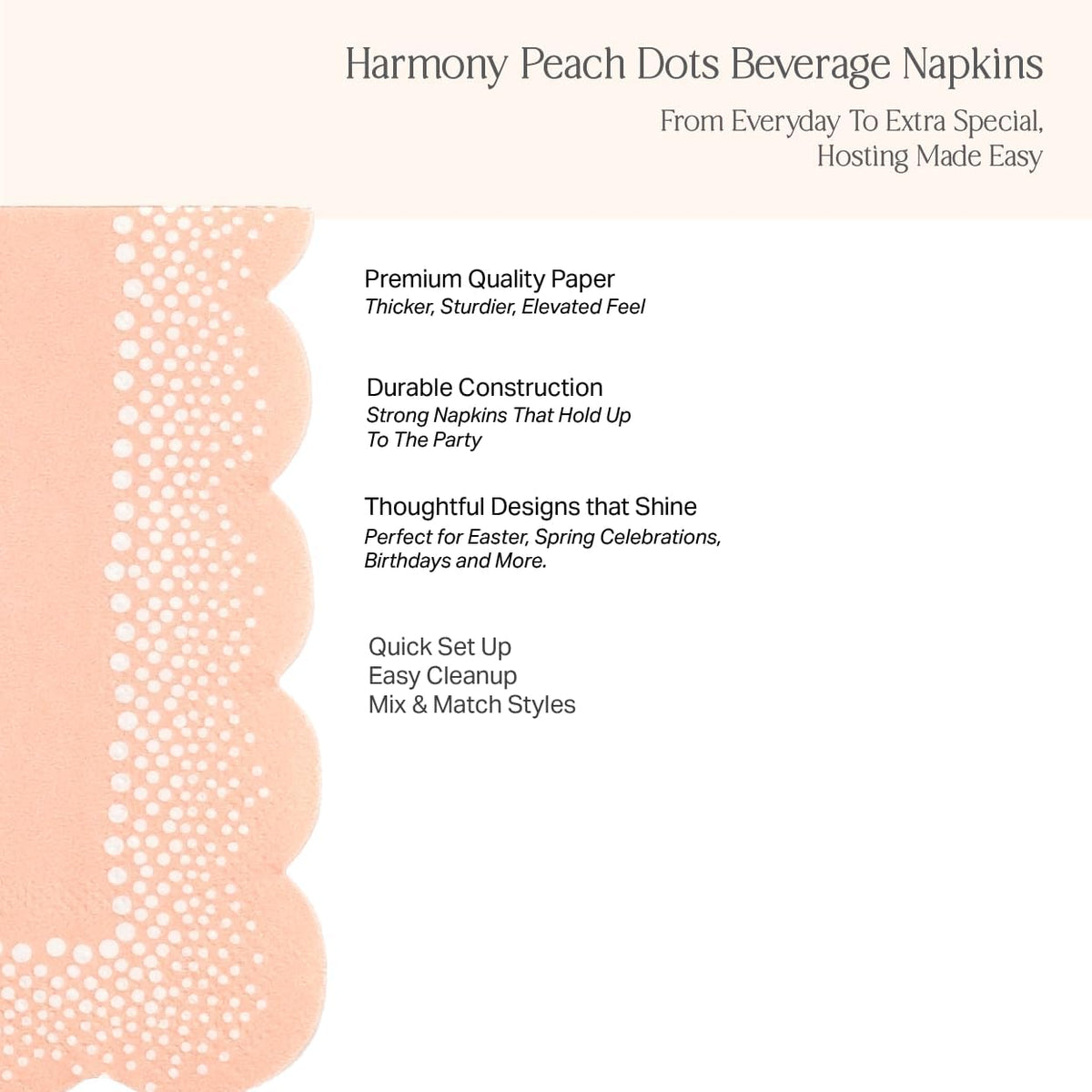 Gatherings by CP Harmony Dots Guest Towels, 16 Pack, 5 x 7.5 Inch