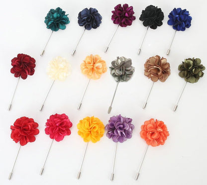 Gentleman's Essentials Premium Handmade Flower Lapel Pin Boutonniere