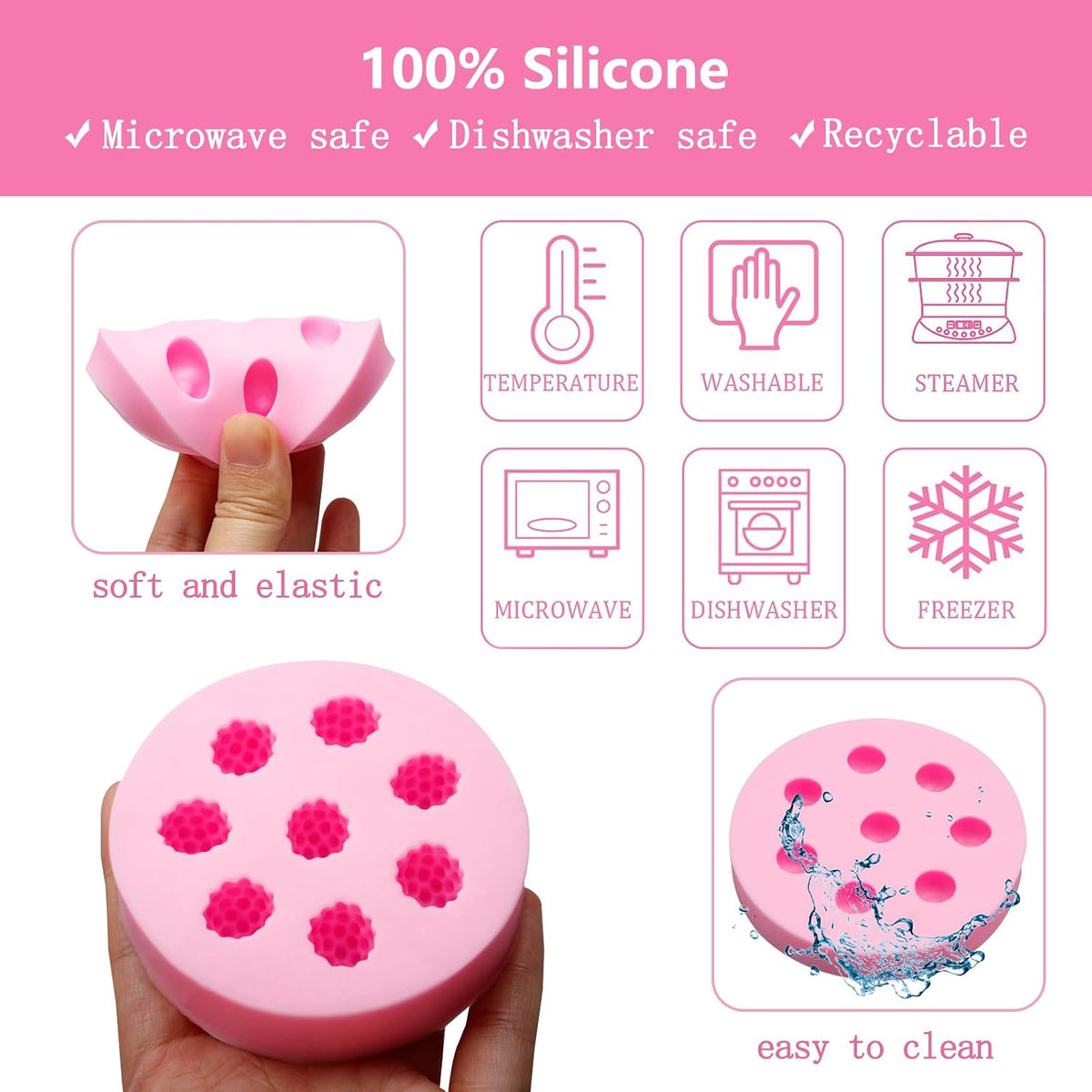 3D Raspberry Silicone Molds Fruit Blueberry Silicone Mold