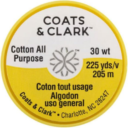 Coats & Clark Cotton All Purpose Sewing Thread 100% Mercerized Cotton 225 Yards Each Spool S970 2 Pack Bundle with 3 Needle Threaders (Light Pink)