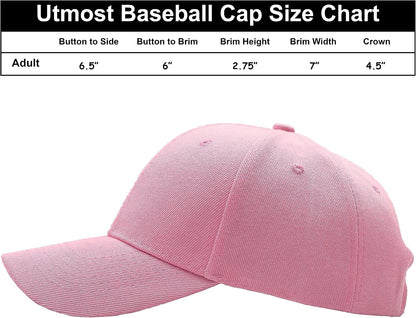 Structured Baseball Cap with Adjustable Closure - Performance Hat for Outdoor Activities (1pc Light Pink)