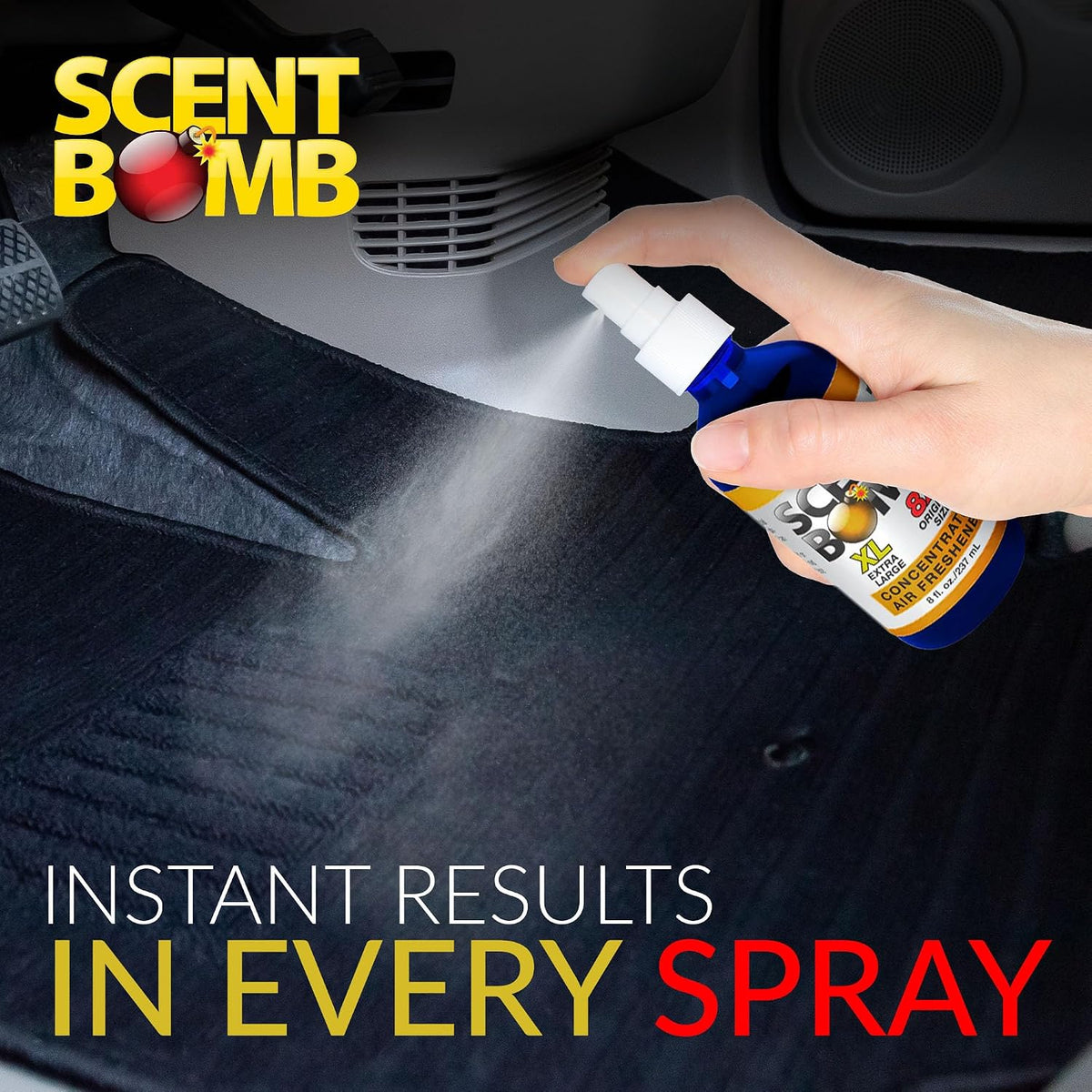 Spray, Long-Lasting Odor Eliminator for Home & Car, Effective Deodorizer Spray for Kitchen, Bathroom, Fresh Room Spray & Smell Neutralizer, Peach