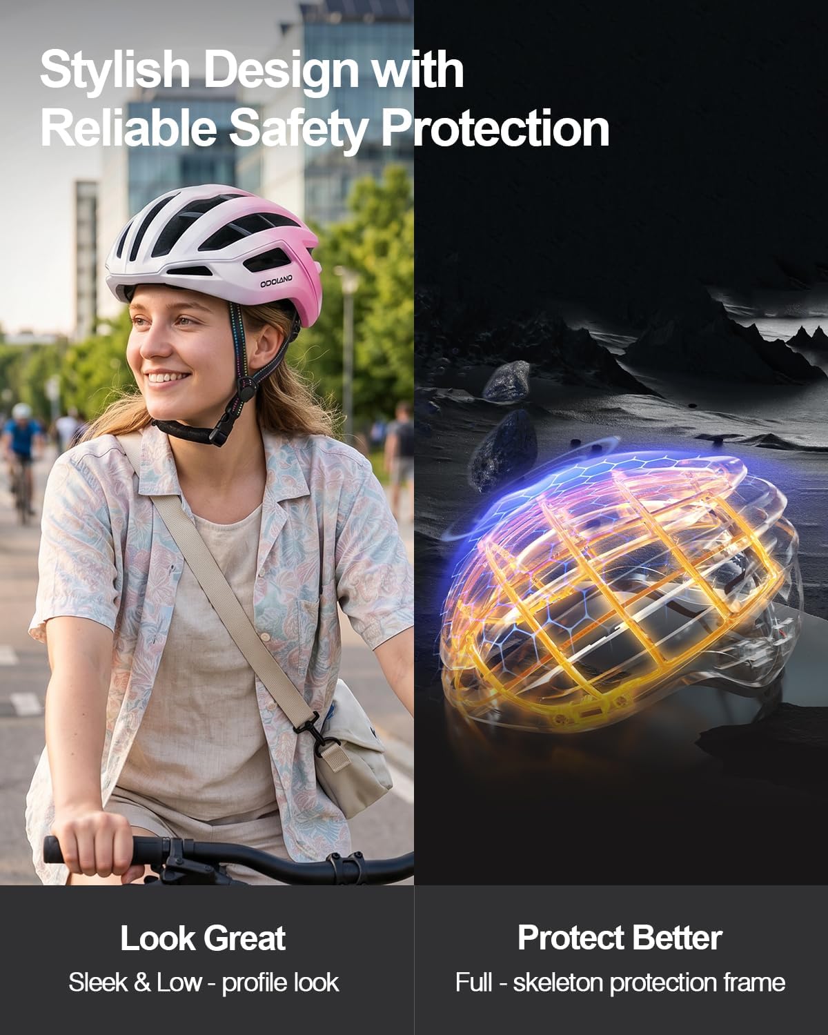 Adult Bike Helmet for Men & Women, Super Ventilation for Commuting