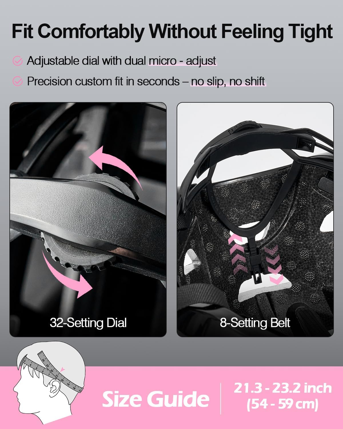 Adult Bike Helmet for Men & Women, Super Ventilation for Commuting