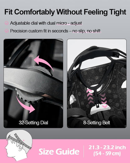 Adult Bike Helmet for Men & Women, Super Ventilation for Commuting