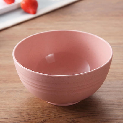 Unbreakable Wheat Straw Cereal Bowls 20 OZ Reusable Soup and Salad Bowl Set