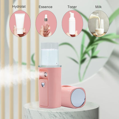 Nano Facial Mister Portable Mini Face Mist Handy Sprayer Automatic Eyelash Extensions Cool Facial Steamer