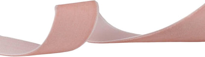 Velvet Ribbon for Gift Wrapping Christmas Decoration (05 (Light Peach), 1" (25mm) x 5 Yards)