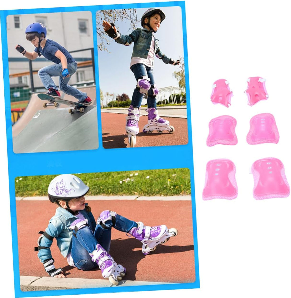6 Pcs Skating Gear Sports Gear Pads Pads Gear Scooter Riding Sports Gear