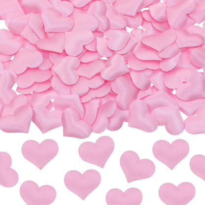 200Pcs Sponge Confetti Flower Decor Heart Shape Petals Table Wedding Decoration Glitter Scatter for Wedding Party Valentine's Day Scatter Ponge Petal Confetti (Pink)