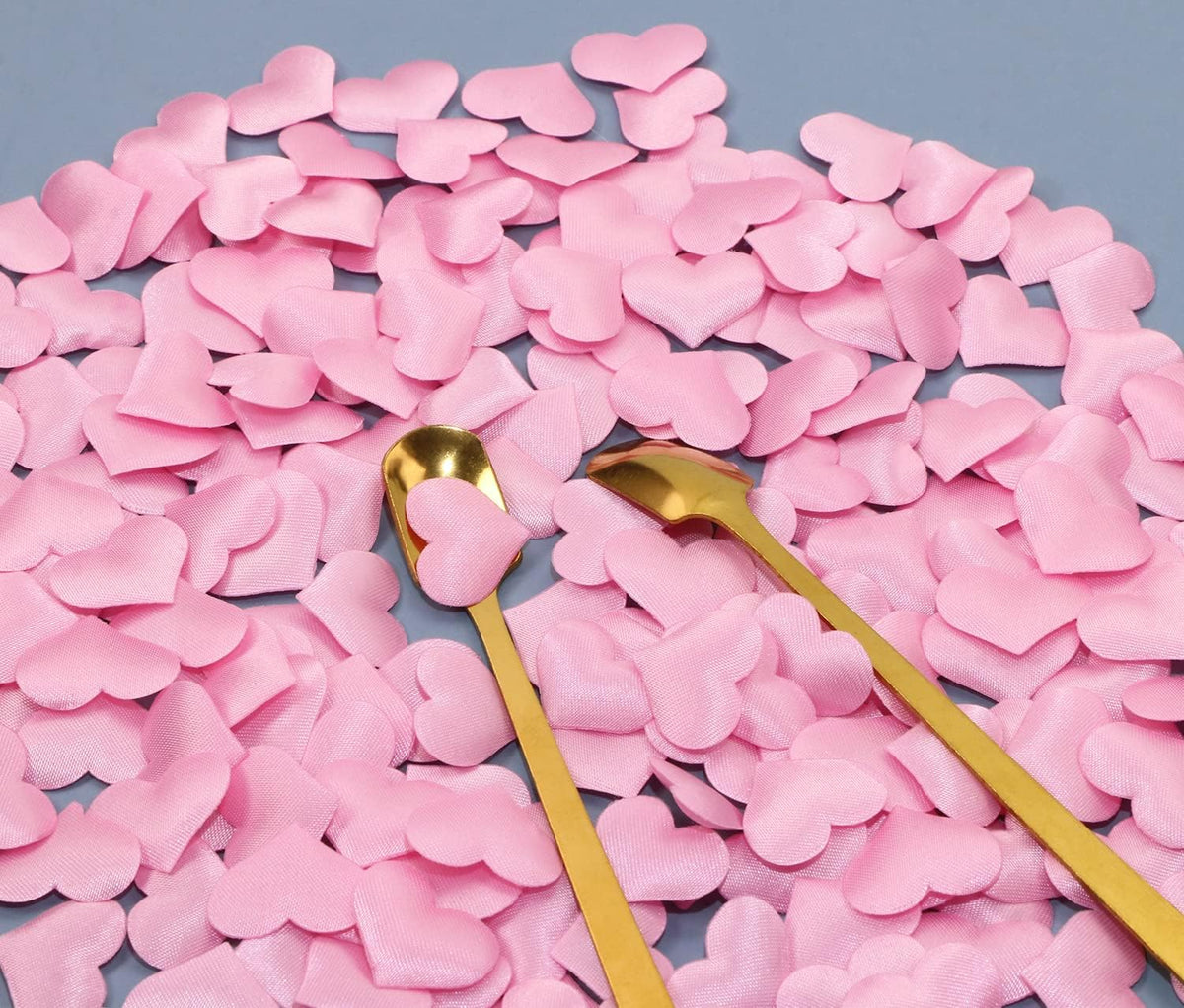 200Pcs Sponge Confetti Flower Decor Heart Shape Petals Table Wedding Decoration Glitter Scatter for Wedding Party Valentine's Day Scatter Ponge Petal Confetti (Pink)