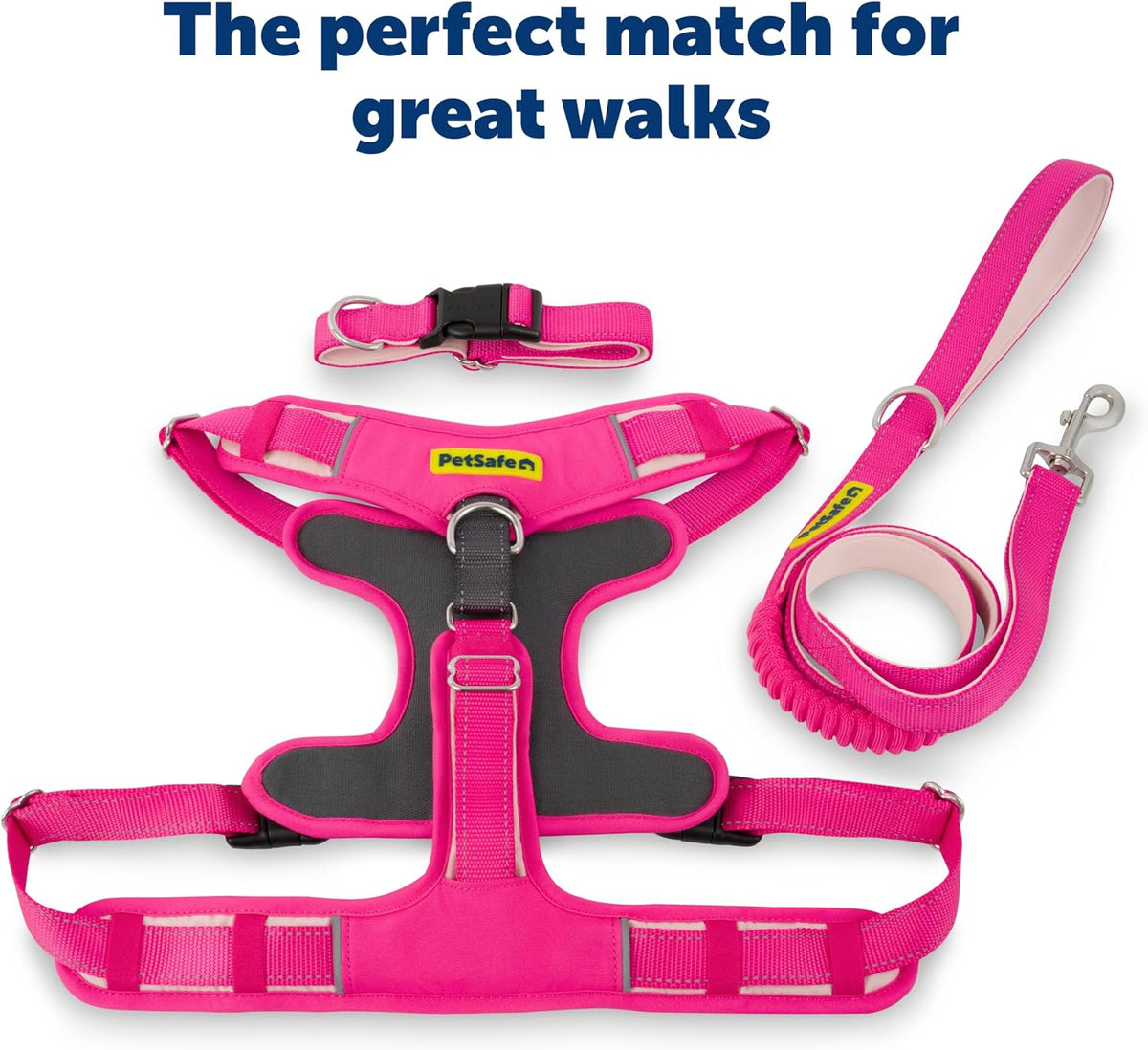 Easy Walk Comfort No Pull Dog Harness, Pink, Small