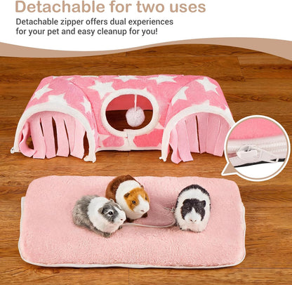 Guinea Pig Tunnel, Small Animal Hideaway Tube Toy