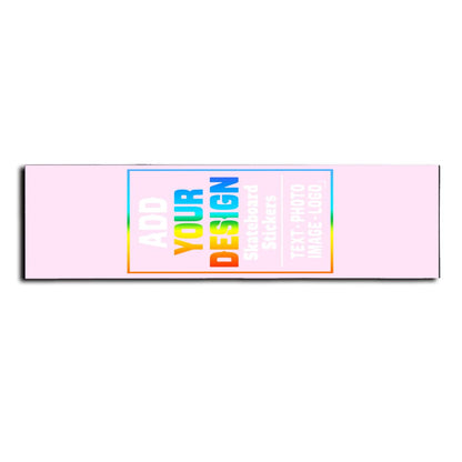 sophiehome Custom Personalized Customize Image/Logo Skateboard Sticker Upload Your Logo or Image Design Light Pink