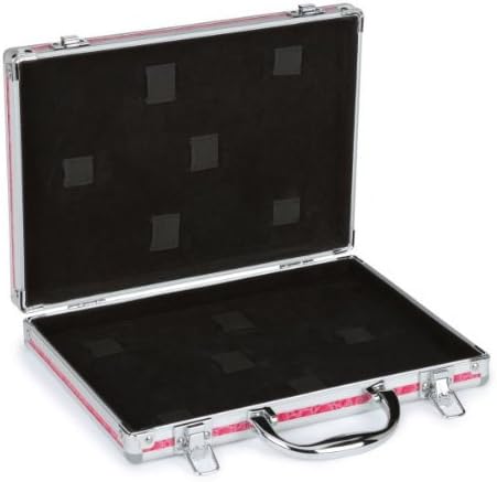 Top Performance Aluminum and PVC Faux Croc Grooming Shear Case, Hot Pink