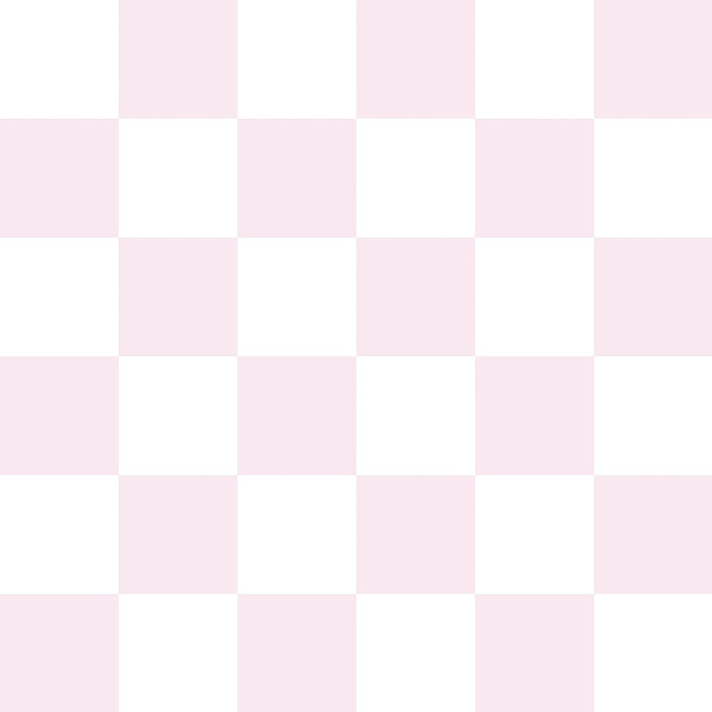 Pink and White Wallpaper Peel and Stick Checkered Wallpaper Pink Wall Paper Peel and Stick Modern Geometric Wallpapers for Girls Bedroom Kids Room 17.5" x 118" Adhesive Vinyl Contact Paper