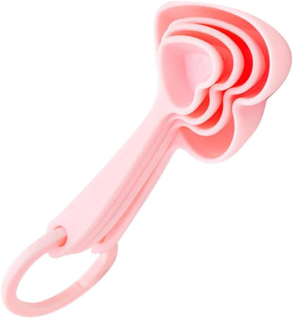 3Sets Heart Shaped Dessert Spoons Creative Plastic Flatware for Home and Restaurant Wedding Tableware Ideal for Serving Desserts and Appetizers