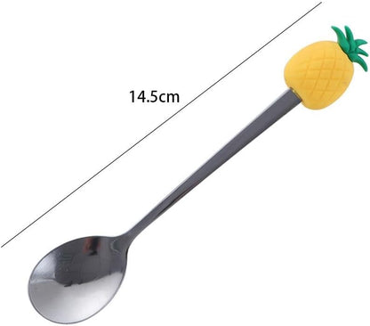 generic Cute Fruit Shaped Coffee Spoons Fruit Dessert Spoon Fork, Stainless Steel Spoon Fruit Fork Ice Cream Sugar Stirring Spoon(Peach Fork), AM15SD06LH8US