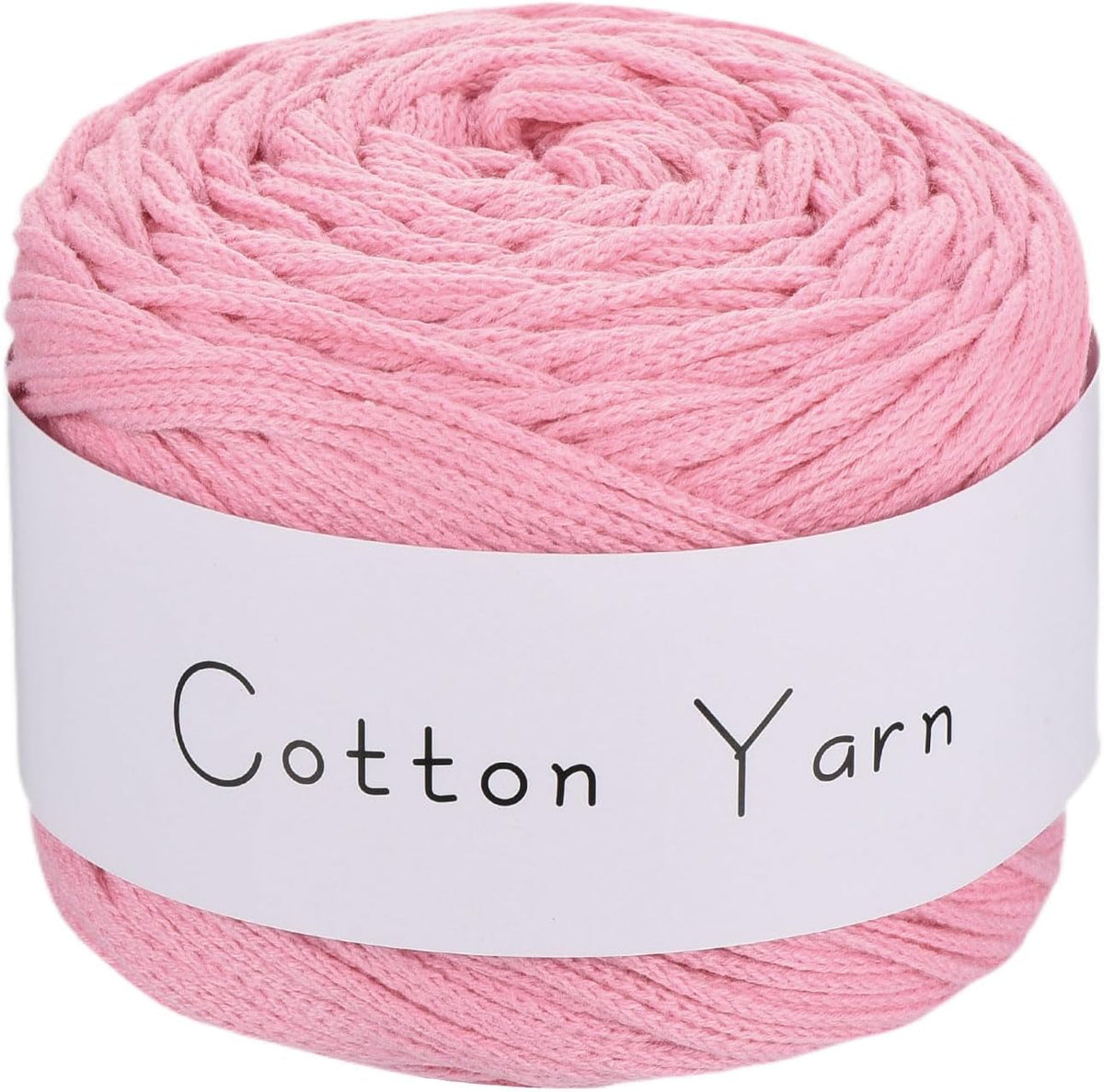 1 Skein Cotton Yarn, 100% Cotton Chunky Yarn for Hand Knitting, Blanket Yarn for Crocheting Each of 100g/3.53oz(Per Skein 150m/164 Yard)/Light Peach