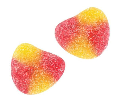 Haribo Happy Peaches | Sweet Peach Gummy Candy with Sugar Coating |185g 6.5 ounce