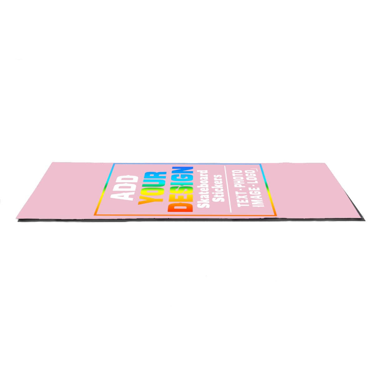 sophiehome Custom Personalized Customize Image/Logo Skateboard Sticker Upload Your Logo or Image Design Pink