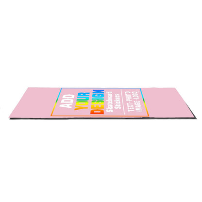 sophiehome Custom Personalized Customize Image/Logo Skateboard Sticker Upload Your Logo or Image Design Pink