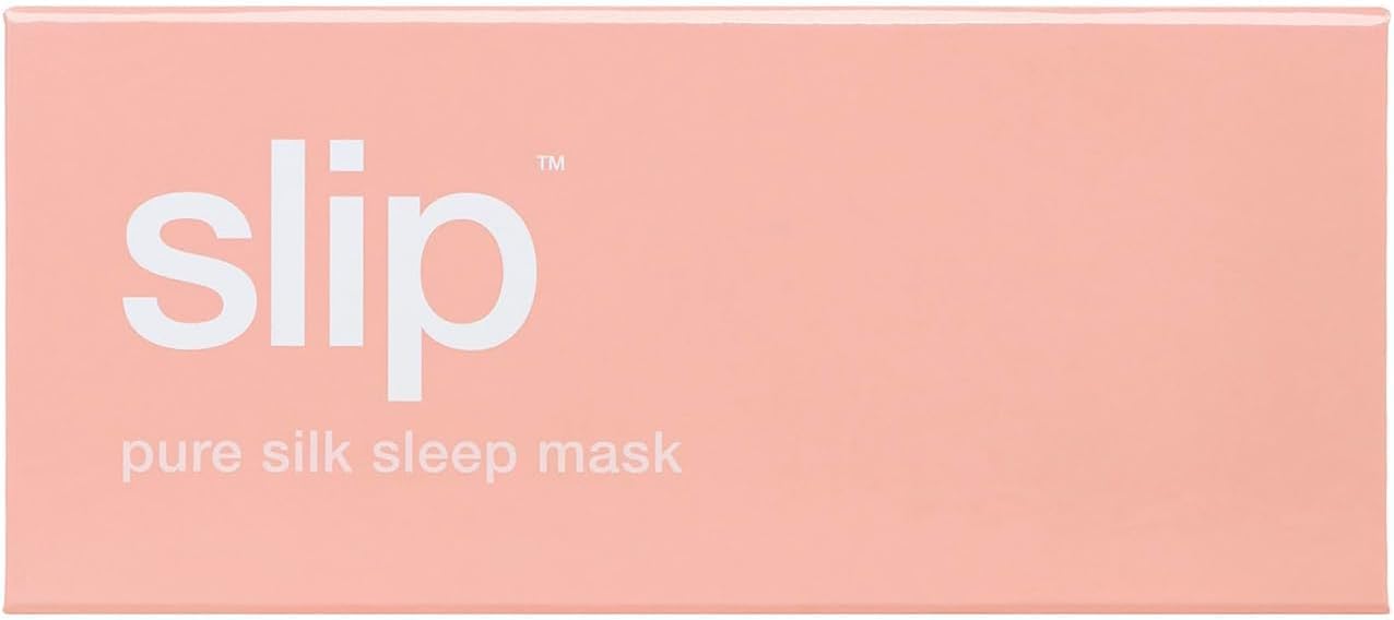 slip Pure Silk Sleep Mask - Pink | 100% Mulberry Silk, Ultra Soft & Comfortable, Blocks Light for Restful Sleep | Adjustable Strap for Perfect Fit, Gentle on Skin & Hair | Ideal Travel Accessory