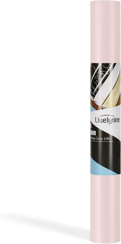 Livelynine Pastel Pink Wallpaper Peel and Stick Light Pink Contact Paper Waterproof 15.8x78.8 Removable Blush Girly Wall Paper for Bedroom Girls Room Nursery Bathroom Kitchen Vinyl Wrap for Cabinets