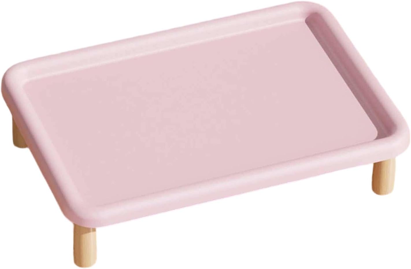 Baoblaze Raised Pet Feeder Stand Water Bowl Dispenser Stand Versatile Protect Neck Comfort Easy to Supplies Elevated Holder, Pink