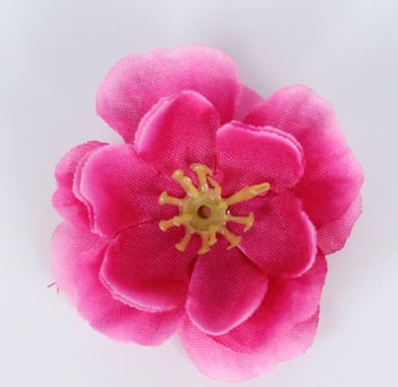 Rikyo 100 pcs Artificial Silk Cherry Blossom Flower Heads Spring Fake Plum Blossom Peach Blossom,Vase Fillers,Corsages for Wedding Decor,Nursery Wall,Archway Decor Wreath Garland Cake Ornaments (Red)